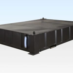 2+1 Sit-On Abwassertank – 4.800 Liter – Stahlkonstruktion – Schwarz grundiert