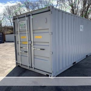 20 Fuß x 8 Fuß x 8,5 Fuß Lagercontainer – Neu – Doppeltür – Grau | Versandcontainer mit Türen an beiden Enden