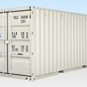 20 Fuß Versandcontainer (Einweg) – Weiß – Neu