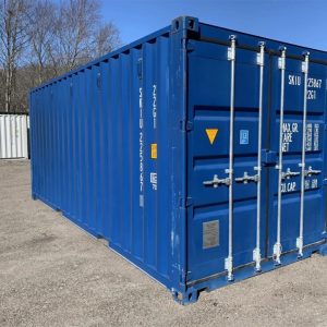 20 Fuß x 8 Fuß x 8,5 Fuß Versand-/Lagercontainer – Neu – Wind- & Wasserdicht – Blau