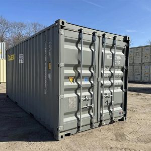 20 Fuß x 8 Fuß x 8,5 Fuß Versand-/Lagercontainer – Neu – Wind- & Wasserdicht – Grau