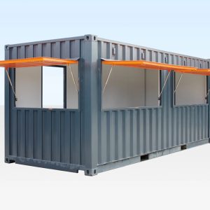 20 Fuß Container Café – Mobiles Gastronomie-Modul aus Seecontainer