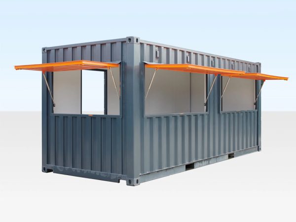 20 Fuß Container Café – Mobiles Gastronomie-Modul aus Seecontainer