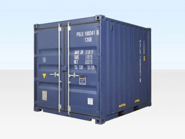 10 Fuß x 8 Fuß Versandcontainer – Neu (nur einmal für den Seetransport genutzt) – Blau – ISO-zertifiziert