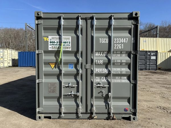 20 Fuß x 8 Fuß x 8,5 Fuß Versand-/Lagercontainer – Neu – Wind- & Wasserdicht – Grau - Image 2
