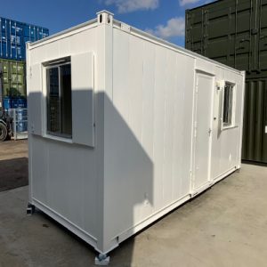 20 Fuß × 8 Fuß Stahl-Kantinencontainer – Vandalismussicher & Stapelbar
