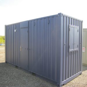 20 Fuß × 8 Fuß Stahl-Bürocontainer – Vandalismussichere Büro- & Meeting-Einheit