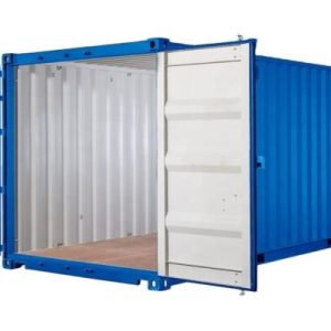 20 Fuß x 8 Fuß Lagercontainer – Bambusboden – Blau (RAL 5010) – Neu
