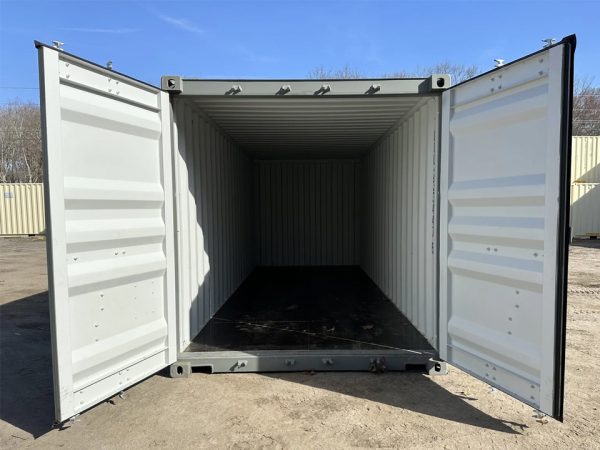 20 Fuß x 8 Fuß x 8,5 Fuß Versand-/Lagercontainer – Neu – Wind- & Wasserdicht – Grau - Image 3