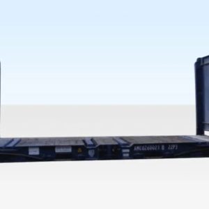 20 Fuß Flat Rack Seecontainer – Gebraucht – ohne Seitenwände