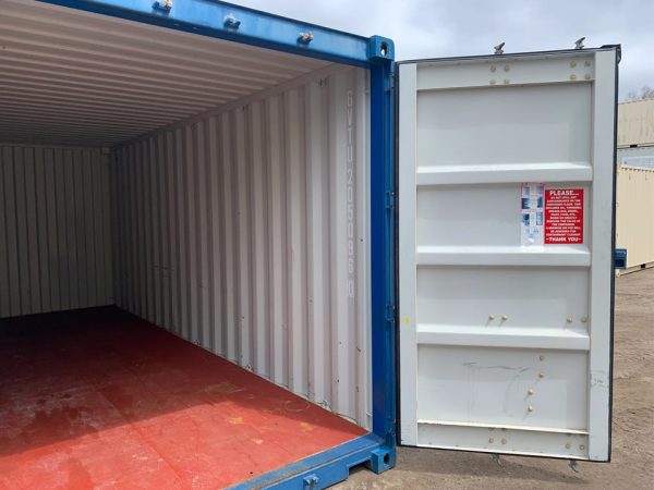20 Fuß Seecontainer – Gebraucht – Wind- & wasserdicht – Blau – 8,5 Fuß hoch - Image 3