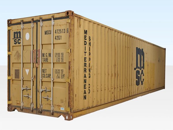 Gebrauchter 40 Fuß Seecontainer aus Cortenstahl – Wind- & wasserdicht
