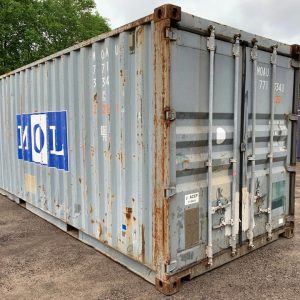 20 Fuß Seecontainer – Gebraucht – Wind- und wasserdicht – Blau – 8,5 Fuß hoch – Lager- & Transportcontainer