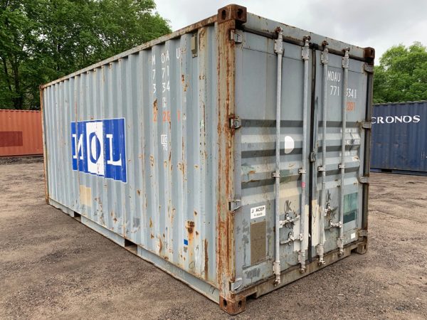 20 Fuß Seecontainer – Gebraucht – Wind- und wasserdicht – Blau – 8,5 Fuß hoch – Lager- & Transportcontainer