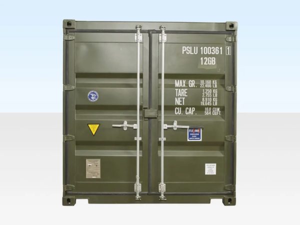 10-Fuß Versandcontainer (neu, One Trip) – Grün (RAL 6007), ISO-zertifiziert - Image 3