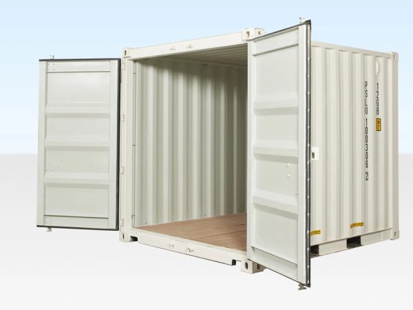 10 Fuß x 8 Fuß Versandcontainer – Grün – Wind- & wasserdicht – Neu oder gebraucht - Image 3
