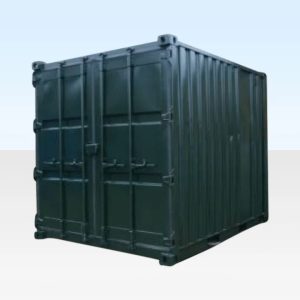 10 Fuß x 8 Fuß Container – Gebraucht & zugeschnitten – Wind- & wasserdicht – Stahl – Lagercontainer