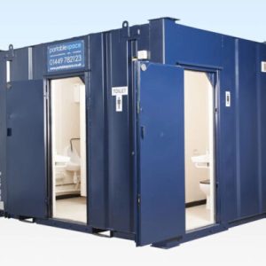 12 Fuß x 9 Fuß 2+1 Jackleg WC-Container – mobile Toilettenkabine