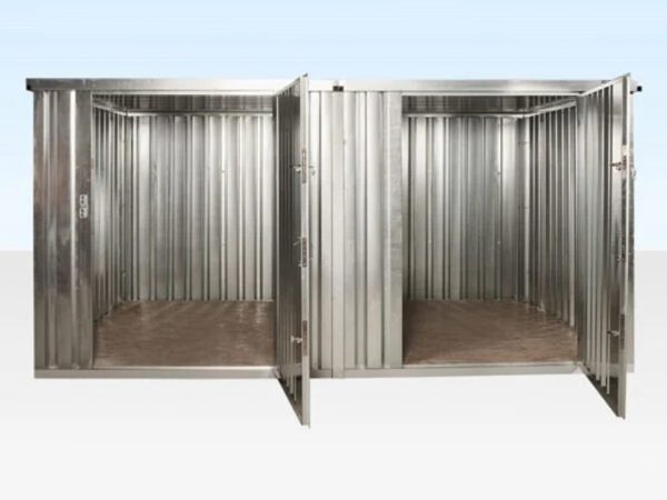 3 m x 4,2 m Seitlich verbundene Flat-Pack-Container (verzinkt)