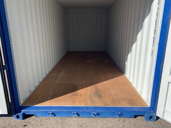 20 Fuß x 8 Fuß x 8,5 Fuß Versand-/Lagercontainer – Neu – Wind- & Wasserdicht – Blau - Image 4