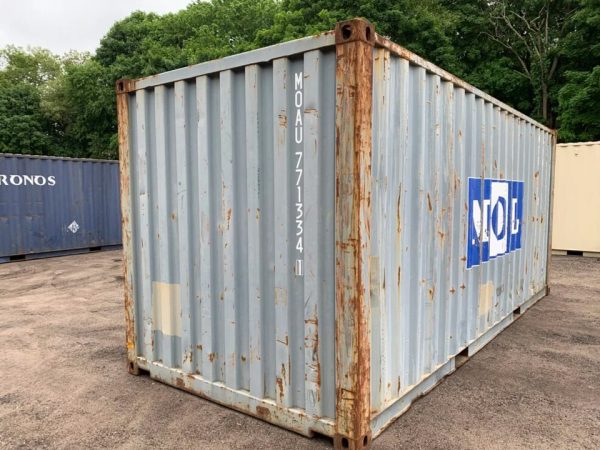 20 Fuß Seecontainer – Gebraucht – Wind- und wasserdicht – Blau – 8,5 Fuß hoch – Lager- & Transportcontainer - Image 2