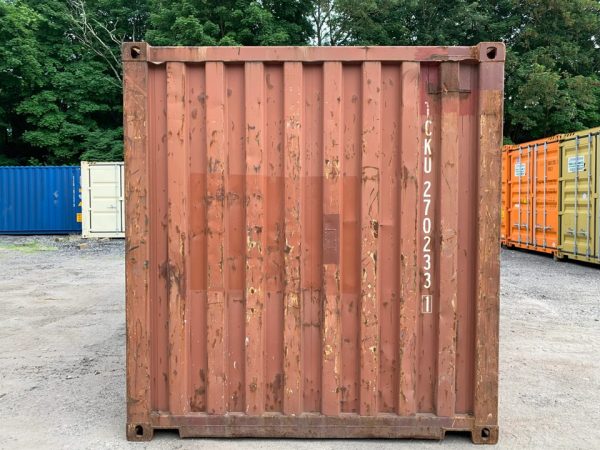 20 Fuß Seecontainer – Gebraucht – Wind- und wasserdicht – Ziegelrot – 8,5 Fuß hoch – Lagercontainer - Image 2