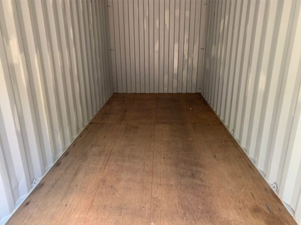 20 Fuß x 8′ x 8,5 Fuß Lagercontainer – Gebraucht – Wind- & Wasserdicht – Beige - Image 4