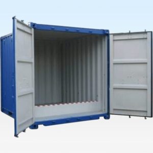 10 Fuß x 8 Fuß Gefahrstoffcontainer mit erhöhter Auffangwanne – Neu (nur einmal für den Seetransport genutzt) – ISO-konform