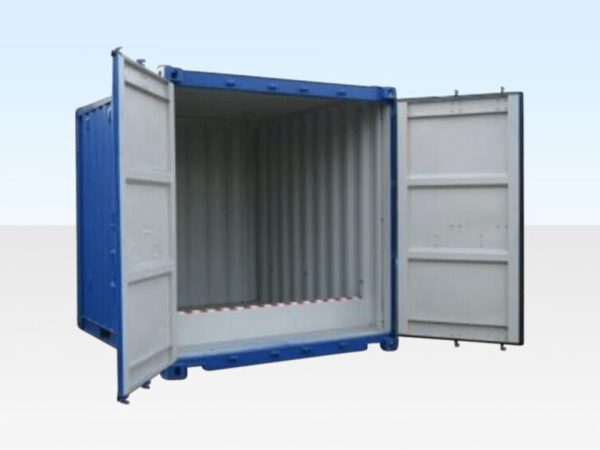 10 Fuß x 8 Fuß Gefahrstoffcontainer mit erhöhter Auffangwanne – Neu (nur einmal für den Seetransport genutzt) – ISO-konform - Image 4