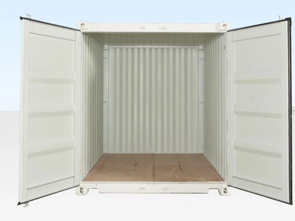 10 Fuß x 8 Fuß Versandcontainer – Grün – Wind- & wasserdicht – Neu oder gebraucht - Image 4