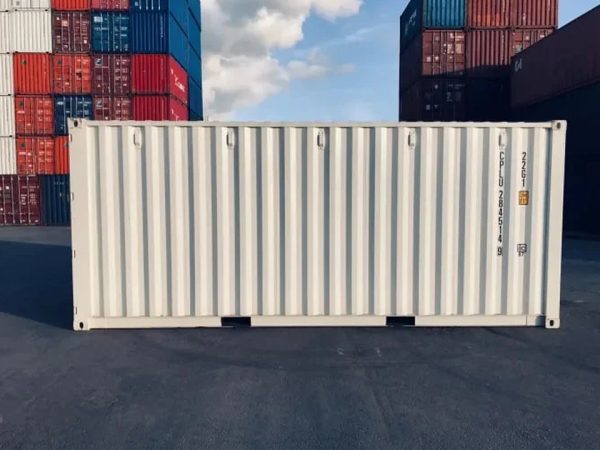 20 Fuß x 8 Fuß Schiffscontainer – One Trip – Weiß - Image 2