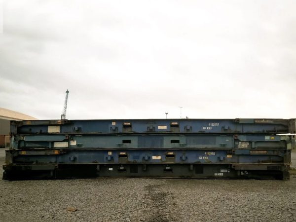 40 Fuß x 8 Fuß gebrauchter Flat-Rack-Container – ohne Seitenwände - Image 2