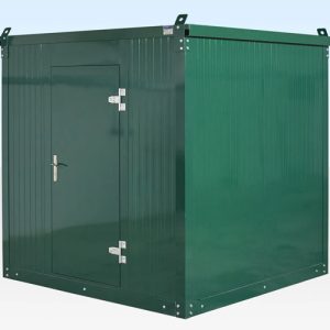 2,3 m x 2,3 m Flat-Pack-Office-Kabine – Verzinkt und Isoliert
