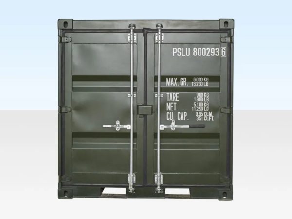 8 Fuß Seecontainer – Neu – Grün – One Trip – ISO-zertifiziert - Image 4