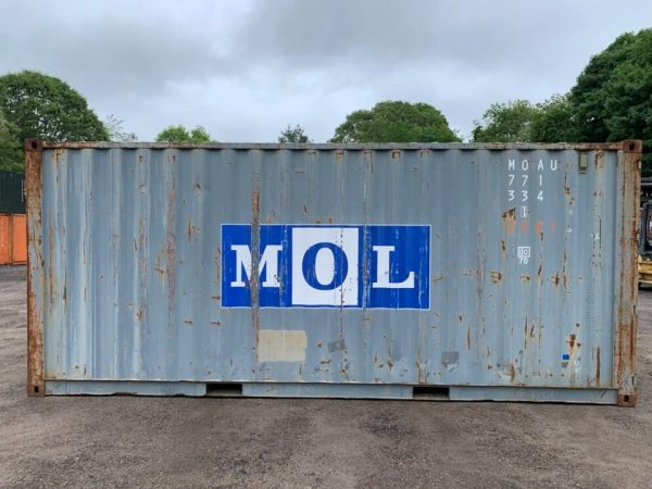 20 Fuß Seecontainer – Gebraucht – Wind- und wasserdicht – Blau – 8,5 Fuß hoch – Lager- & Transportcontainer - Image 3