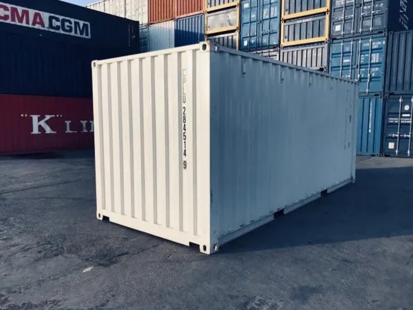 20 Fuß x 8 Fuß Schiffscontainer – One Trip – Weiß - Image 3