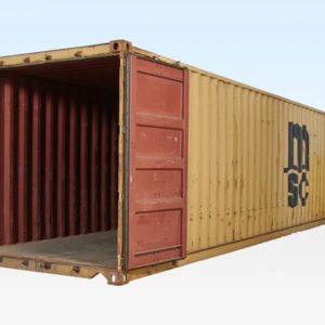 40′ x 8′ gebrauchter High Cube Container – Wind- und wasserdicht – Corten-Stahl – 2,9 m hoch