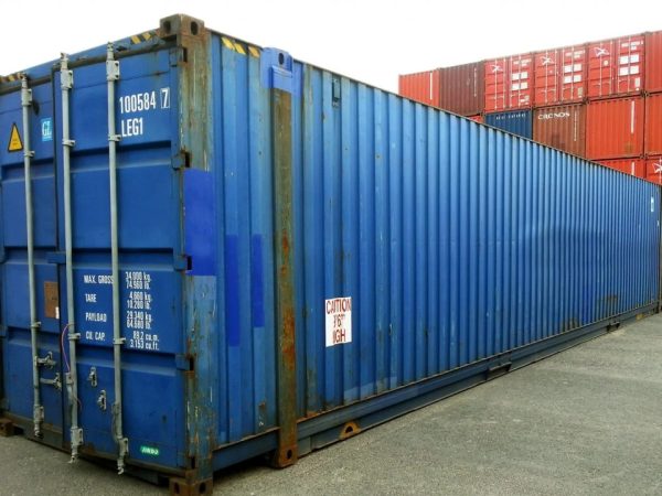 45 Fuß High Cube Pallet Wide Seecontainer – Neu – Blau - Image 3
