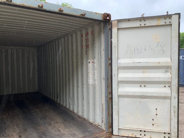 20 Fuß Seecontainer – Gebraucht – Wind- und wasserdicht – Blau – 8,5 Fuß hoch – Lager- & Transportcontainer - Image 4
