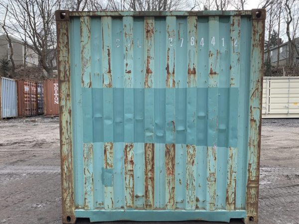 20 Fuß Seecontainer – Gebraucht – AS IS – Dichtungen lassen Licht durch – Grün – 8,5 Fuß hoch – Lager-/Transportcontainer - Image 4